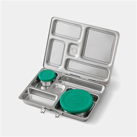 planetbox rover stainless steel bento style lunch box|rover stainless steel lunch set.